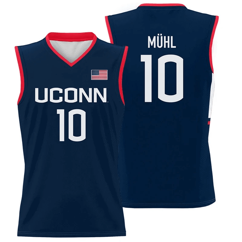 Nika M?hl #10 Uconn Huskies Basketball Jersey - Men Navy