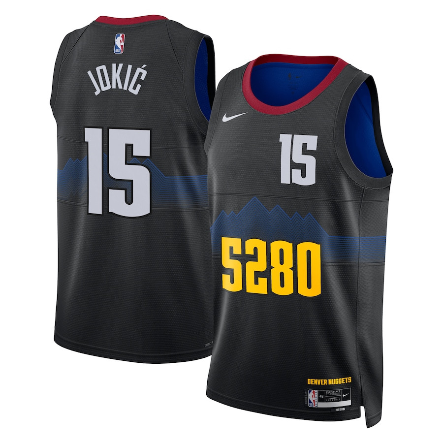 Nikola Joki? 15 Denver Nuggets 2023/24 City Edition Swingman Jersey - Black