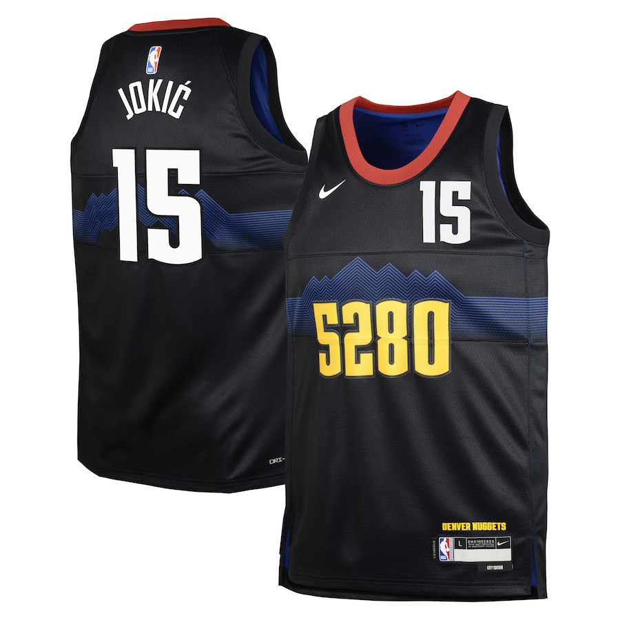 Nikola Joki? 15 Denver Nuggets 2023/24 City Edition Swingman Youth Jersey - Black