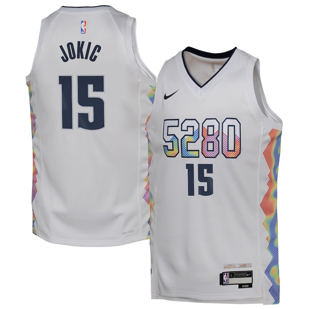 Nikola Joki? 15 Denver Nuggets 2024/25 Swingman Player Youth Jersey - City Edition - White