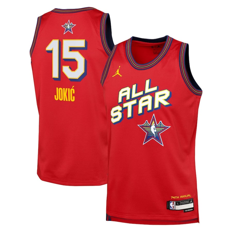Nikola Joki? 15 Nba All Star Swingman Team Youth Jersey - Red