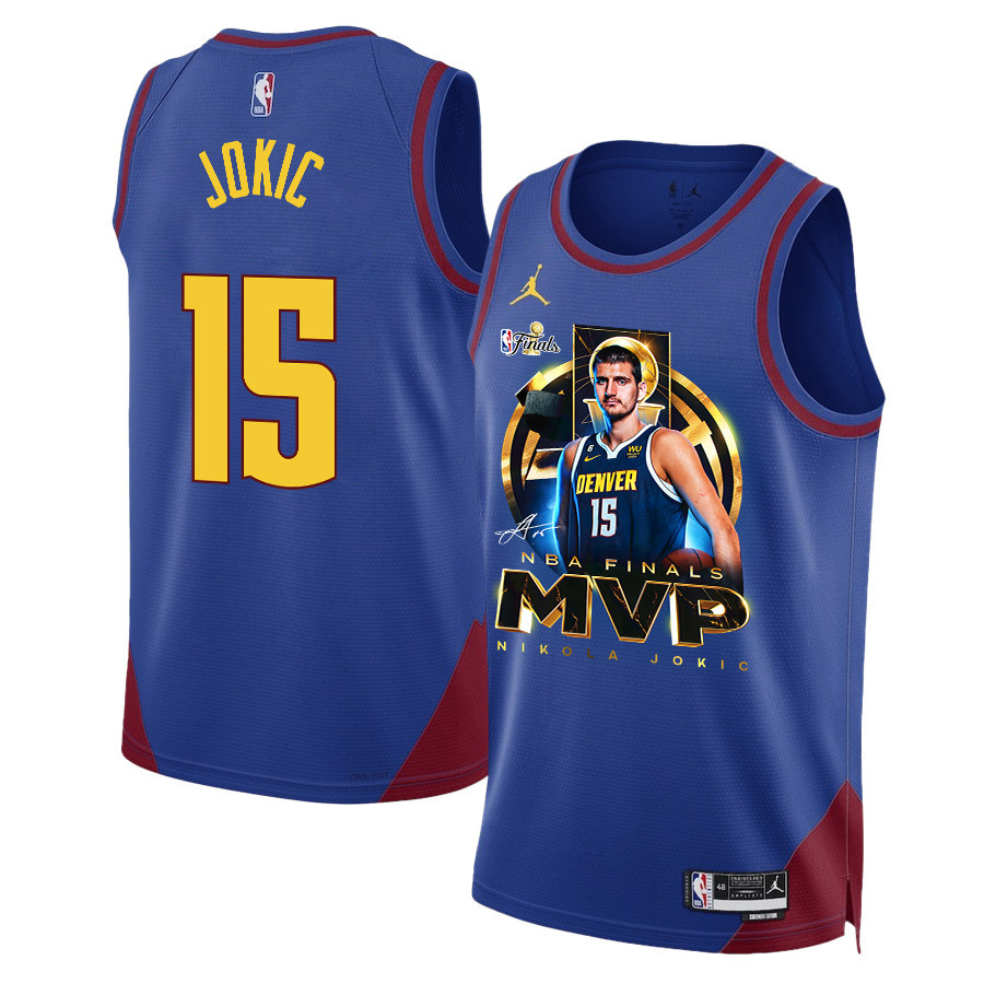 Nikola Joki? Denver Nuggets Mvp 2023 Nba Final Champions Swingman Jersey - Blue