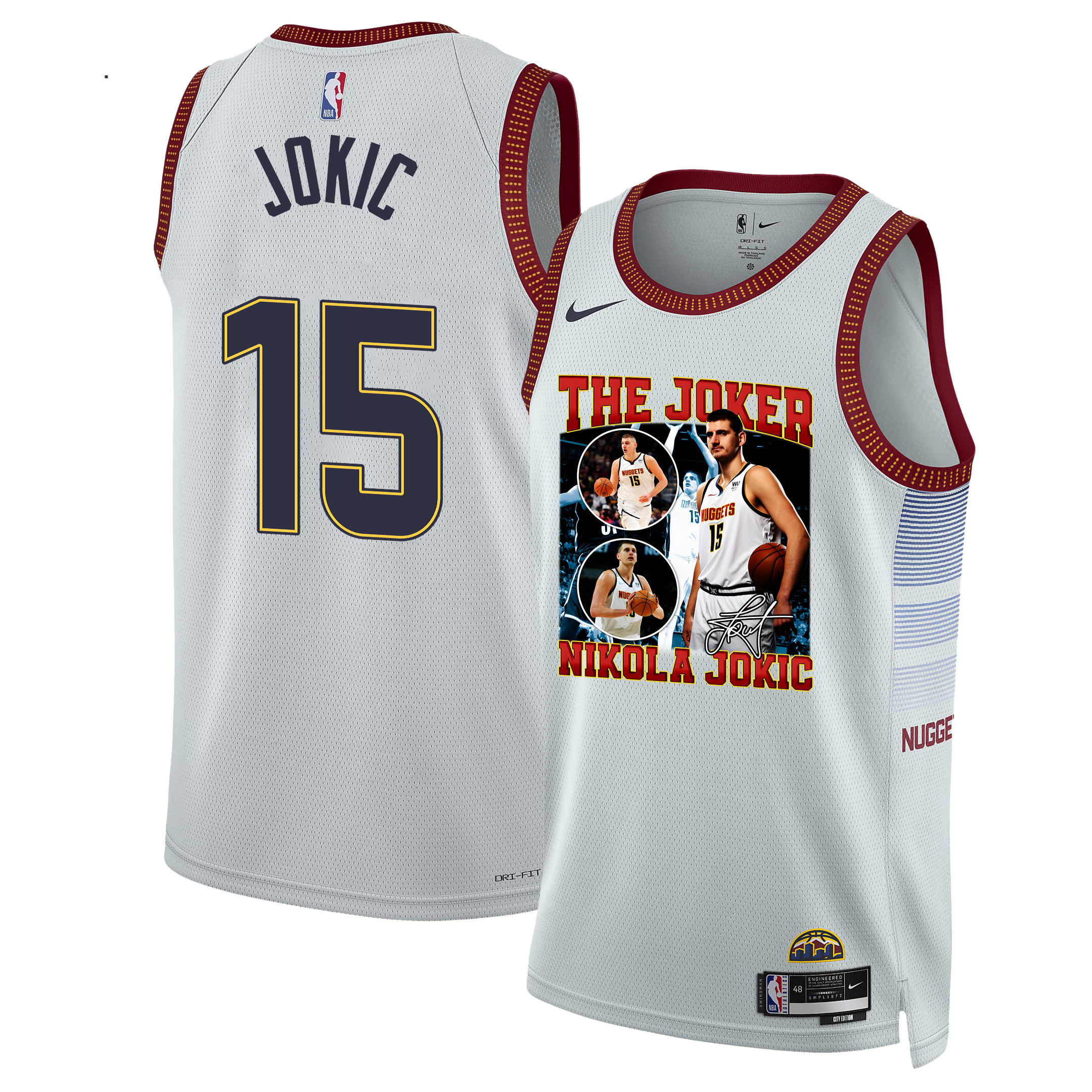 Nikola Jokic Denver Nuggets The Joker's Legacy 2023 Nba Champions Swingman Jersey - White