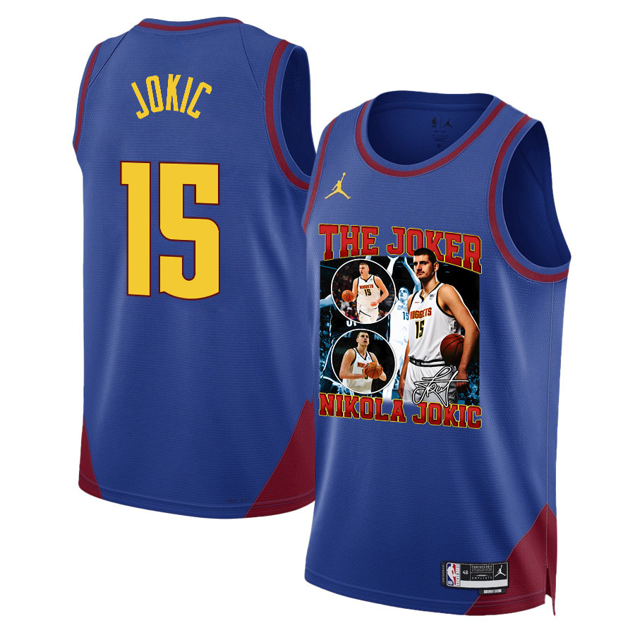 Nikola Jokic The Joker's Legacy Denver Nuggets 2023 Nba Champions Swingman Jersey - Blue