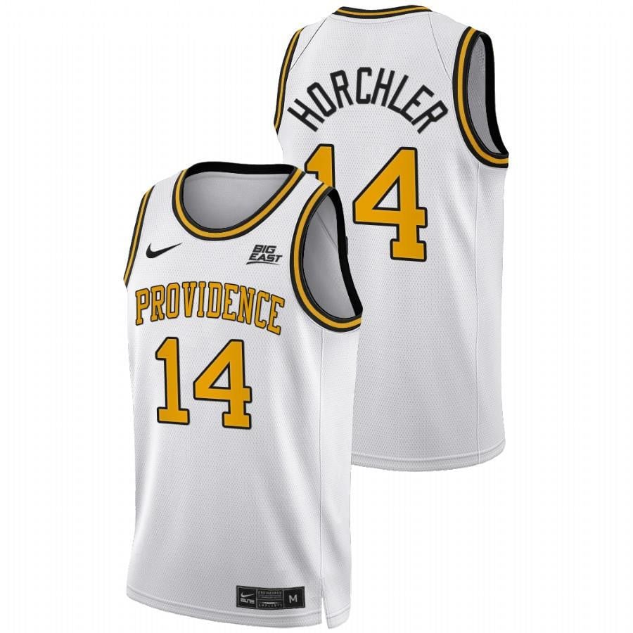 Noah Horchler 14 White Providence Friars 2022 Big East College Basketball Jersey
