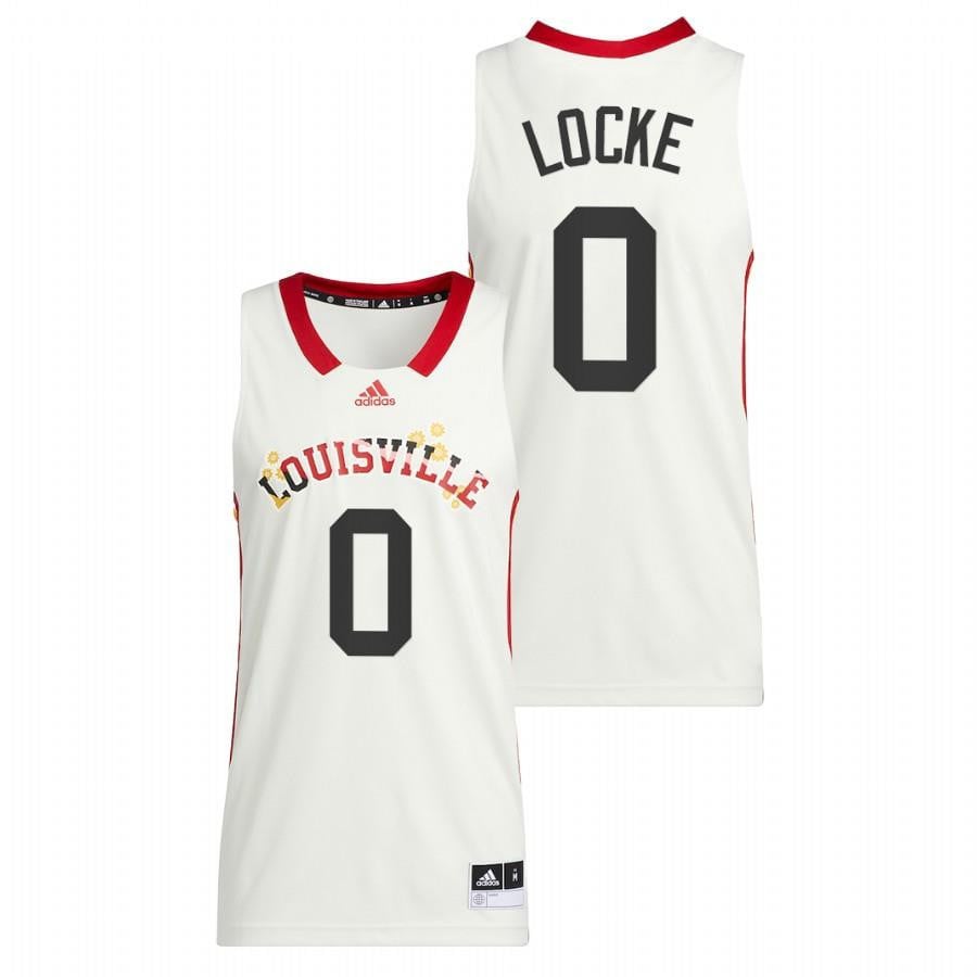 Noah Locke 0 White Louisville Cardinals 2022 Basketball Honoring Black Excellence Jersey