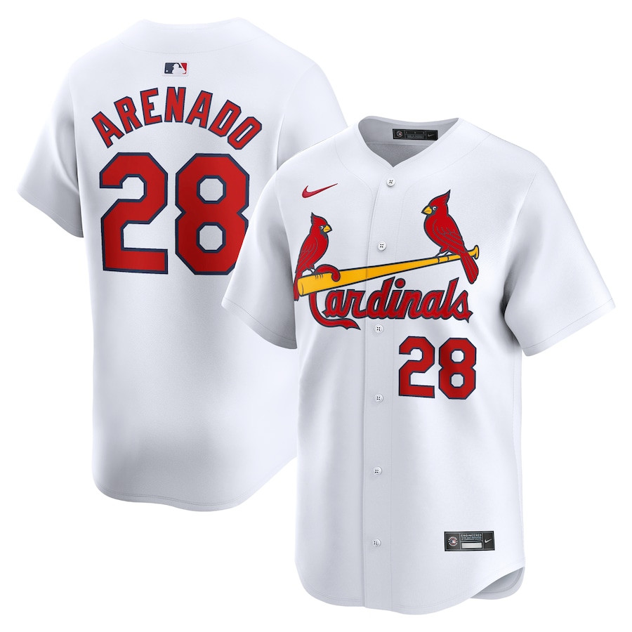 Nolan Arenado 28 St. Louis Cardinals Home Limited Youth Jersey - White