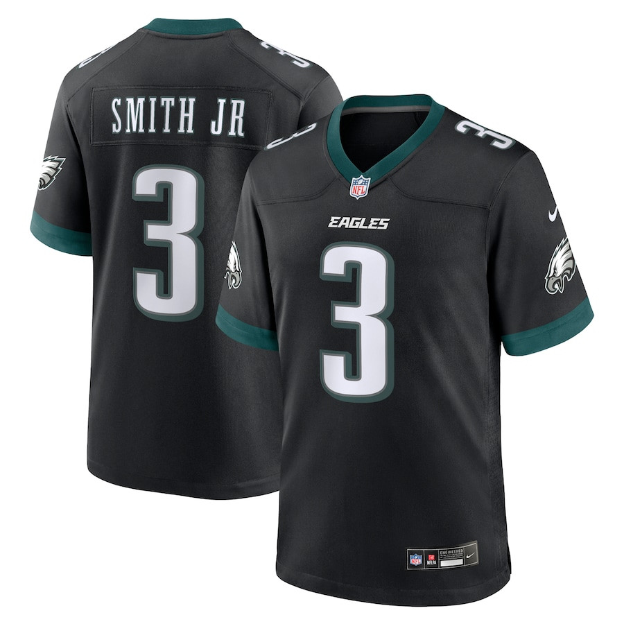 Nolan Smith 3 Philadelphia Eagles Alternate Game Men Jersey - Black Js5822