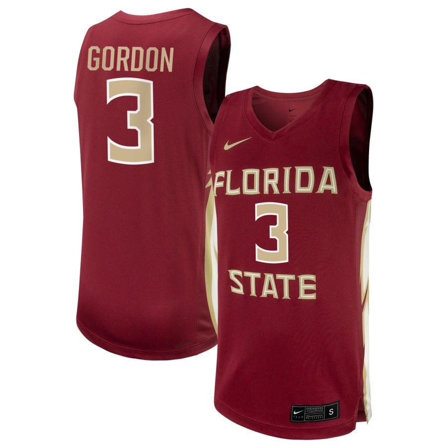 O Mariah Gordon 3 Florida State Seminoles Unisex Nil Women's Basketball Jersey - Garnet