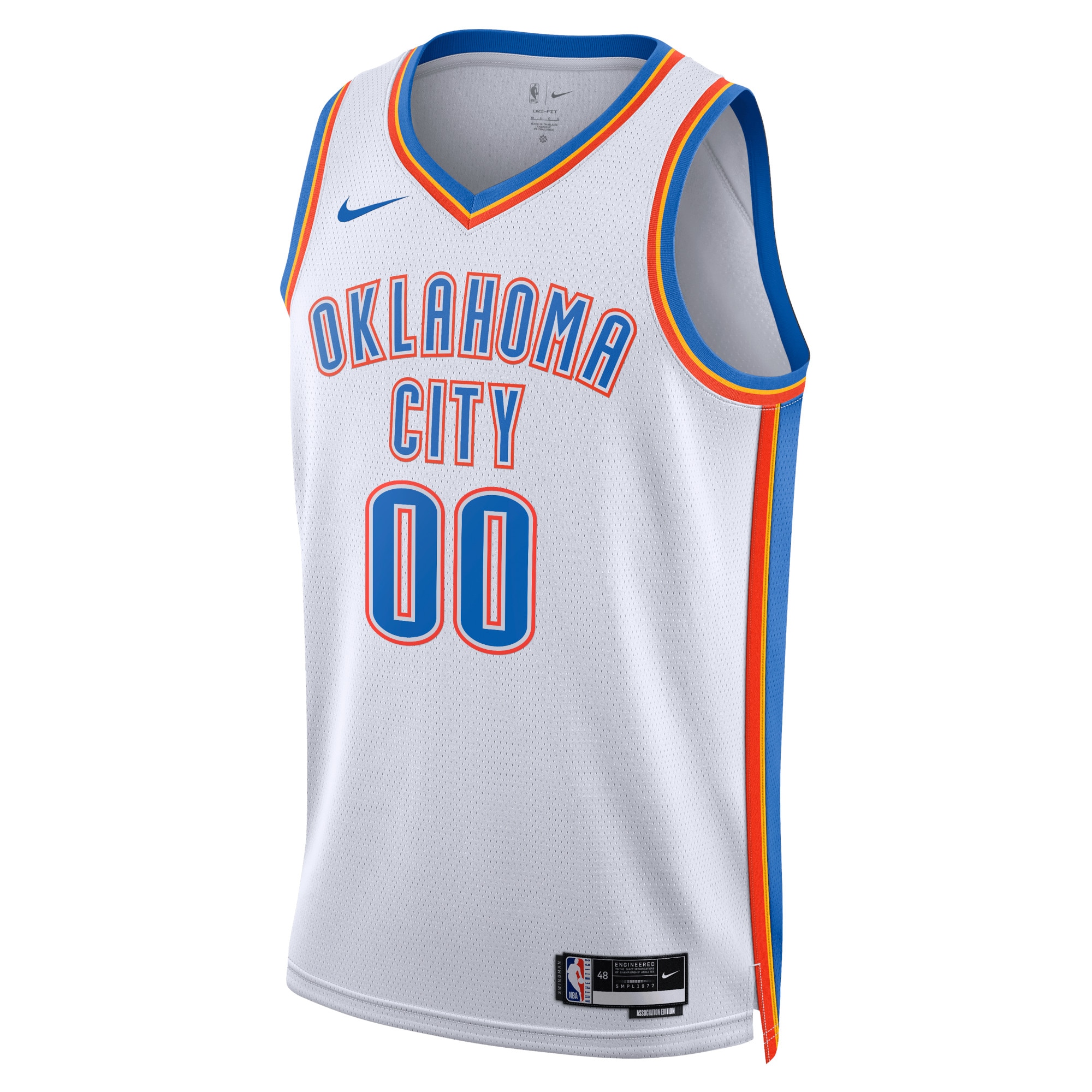 Oklahoma City Thunder Association Swingman Jersey - Custom - Unisex