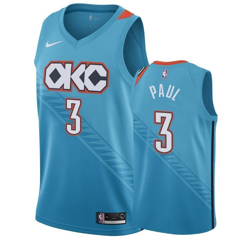 Oklahoma City Thunder Chris Paul 3 City Men's Jersey