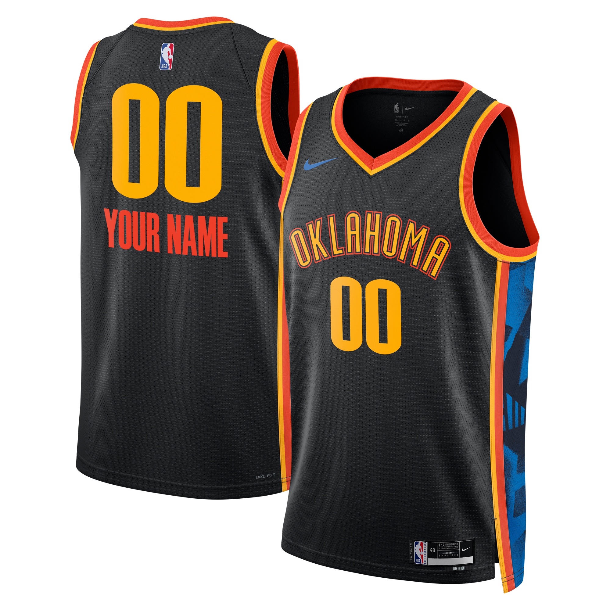 Oklahoma City Thunder City Edition Swingman Jersey 2024 - Custom - Unisex