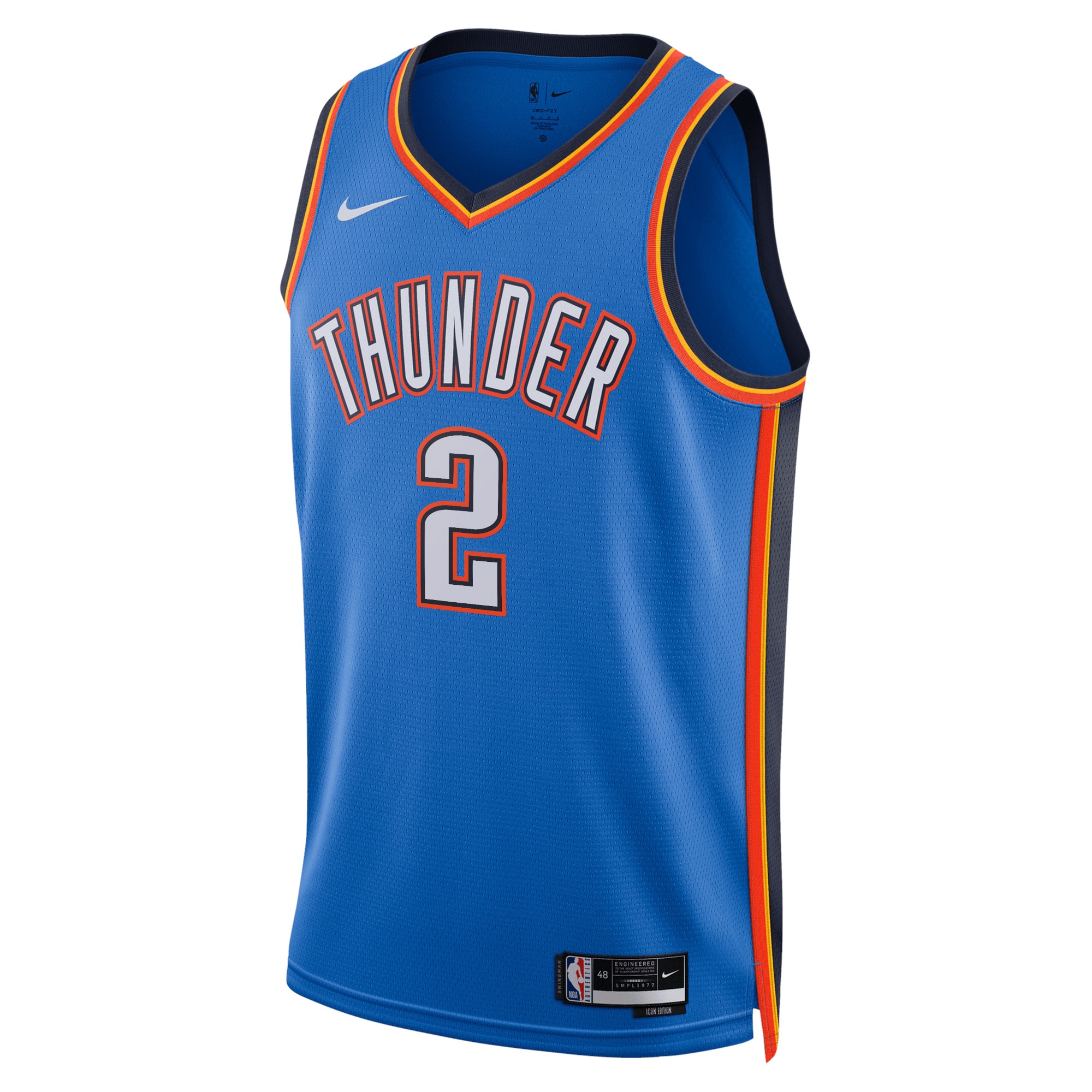Oklahoma City Thunder Icon Edition Swingman Jersey - Blue - Shai Gilgeous-alexander - Unisex