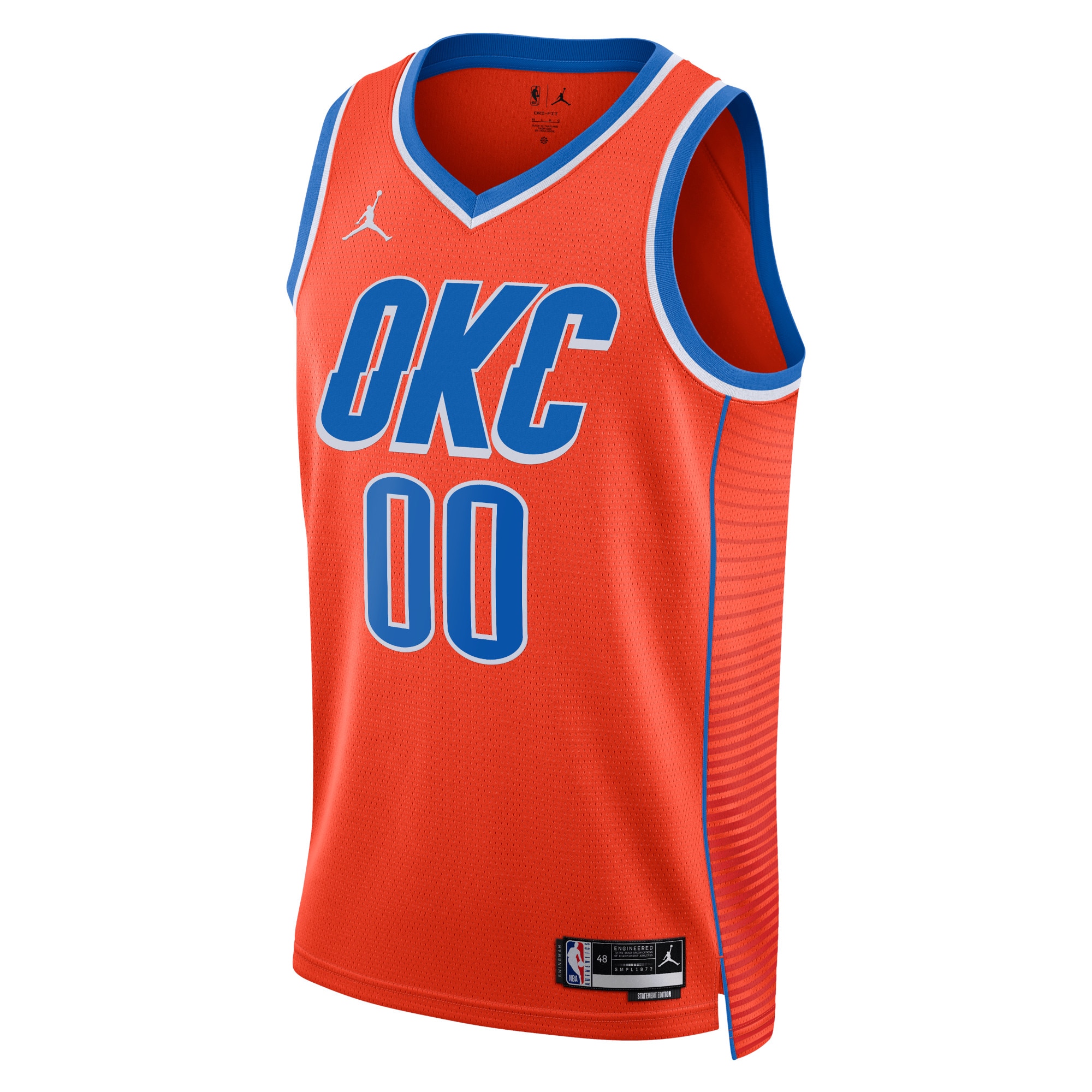 Oklahoma City Thunder Jordan Statement Swingman Jersey - Custom - Unisex