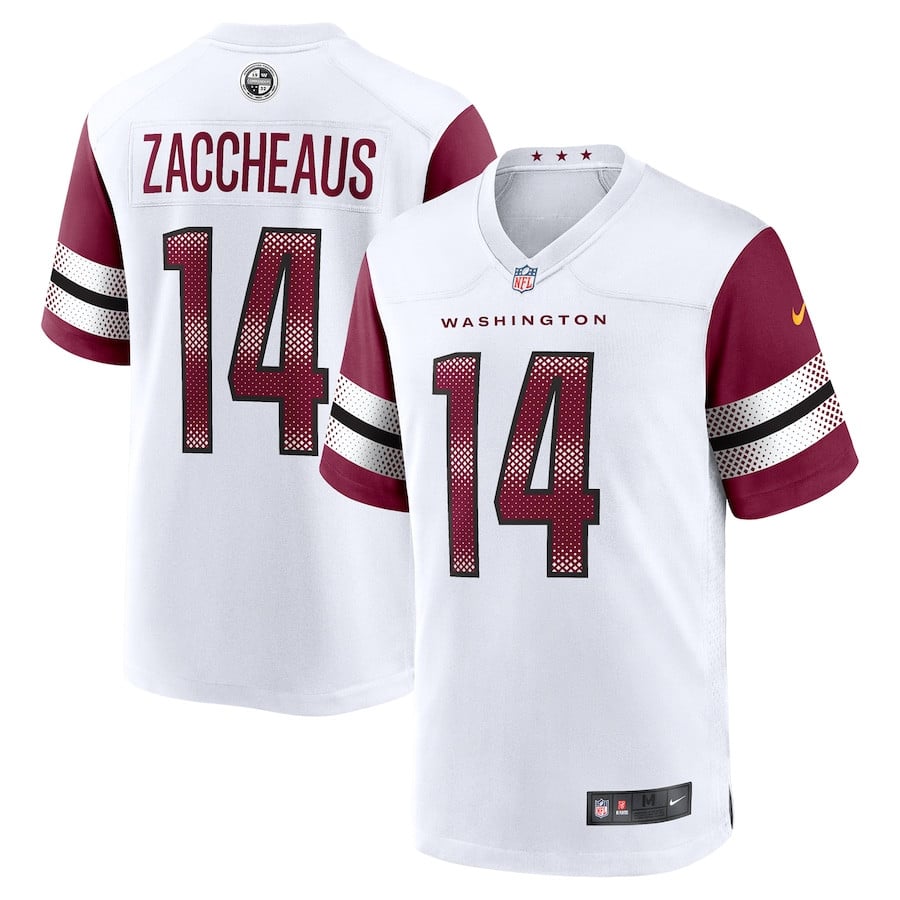 Olamide Zaccheaus 14 Washington Commanders Game Men Jersey - White Js6251