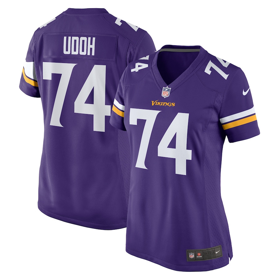 Oli Udoh 74 Minnesota Vikings Women Game Jersey - Purple Js6389