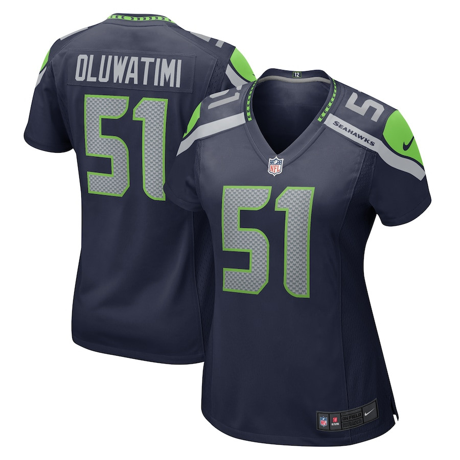 Olu Oluwatimi 51 Seattle Seahawks Women's Game Jersey - College Navy Js2791