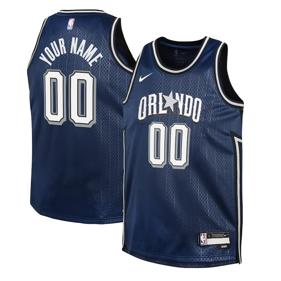 Orlando Magic 2023/24 City Edition Swingman Custom Youth Jersey - Navy