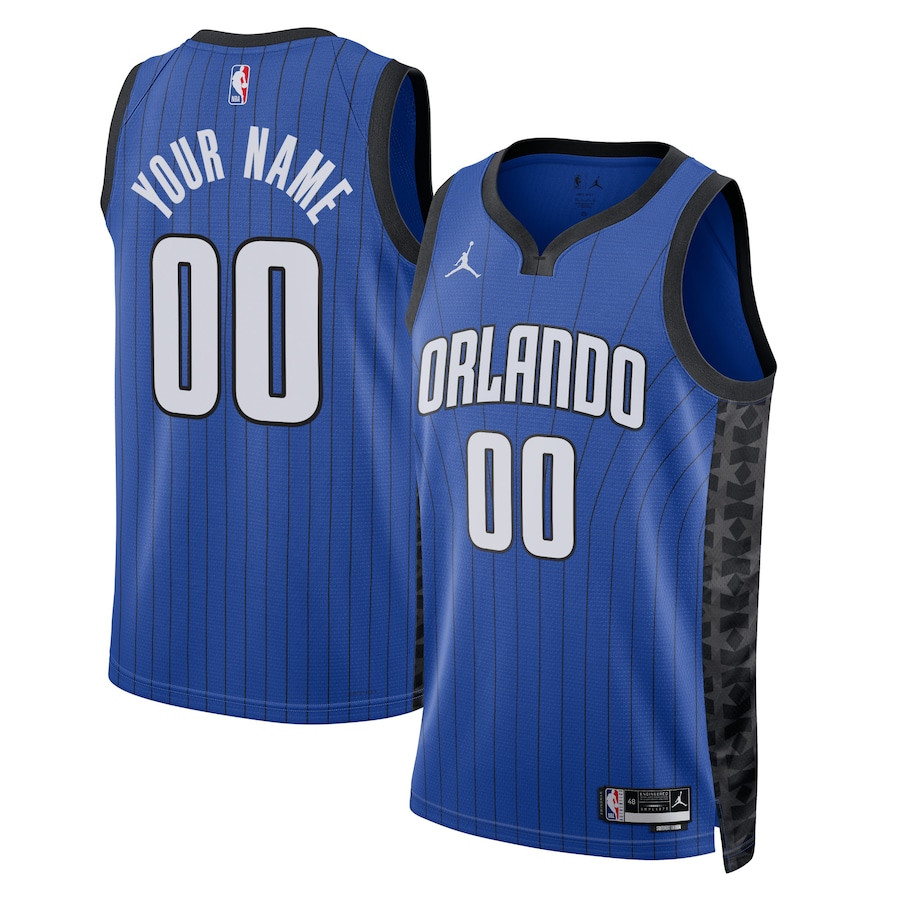 Orlando Magic 2023/24 Statement Swingman Custom Men Jersey - Royal