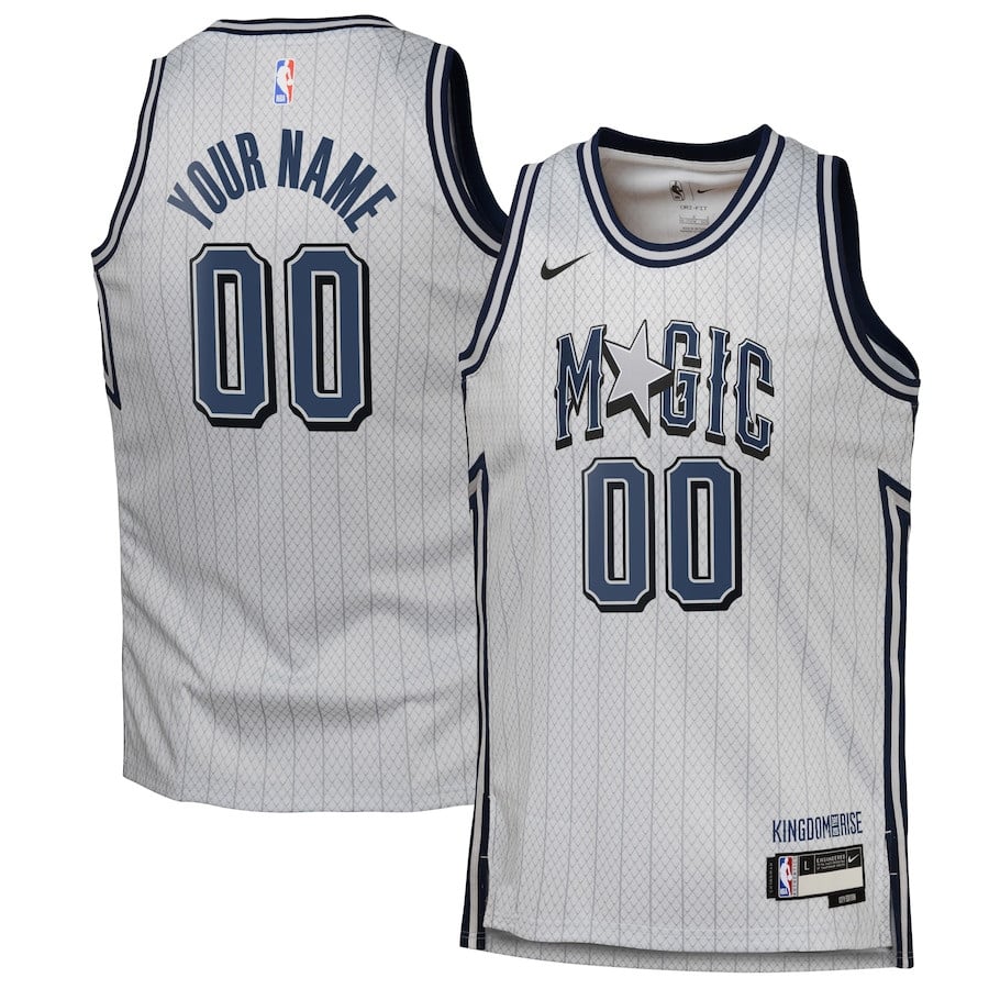 Orlando Magic 2024/25 Swingman Custom Youth Jersey - City Edition - Silver