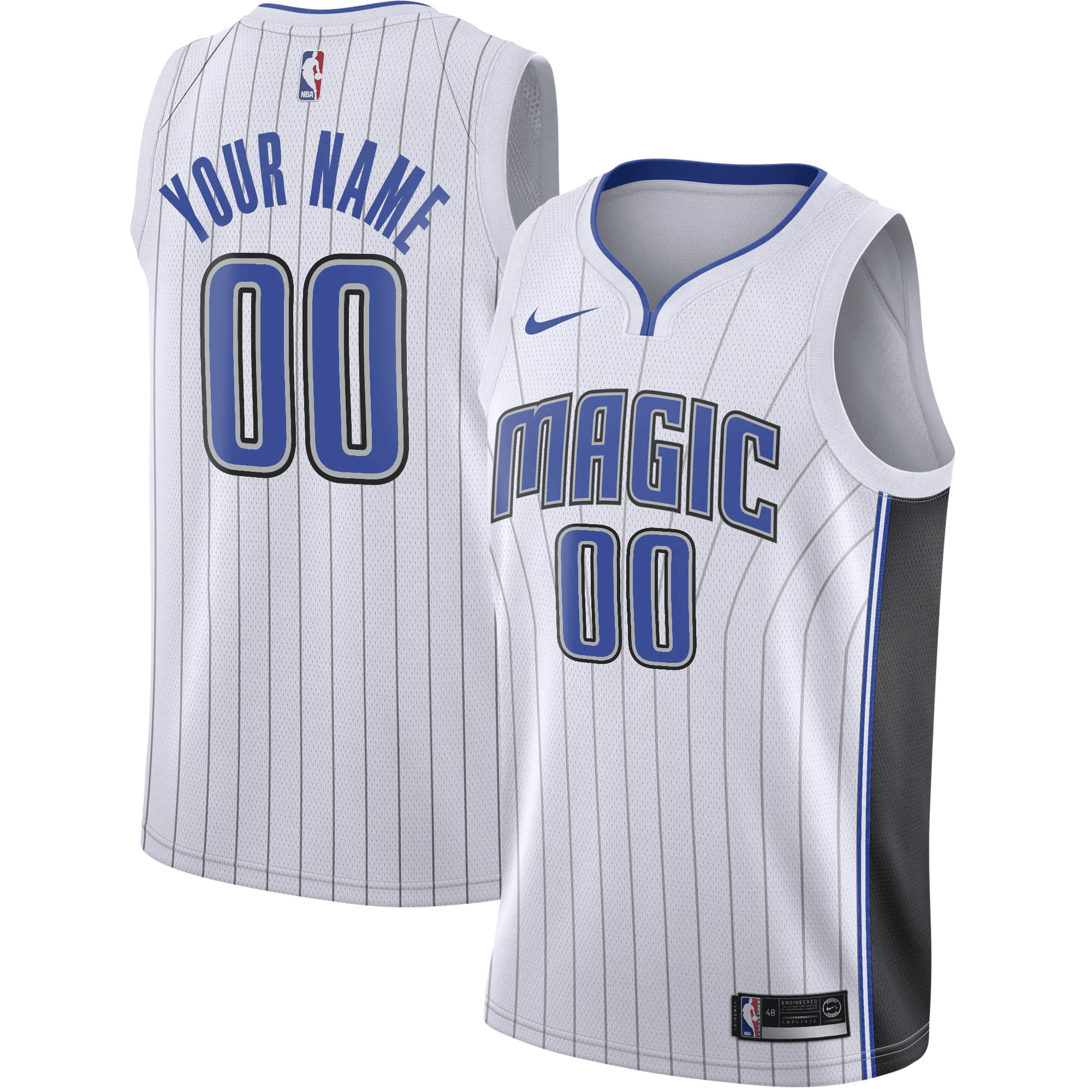 Orlando Magic Custom Swingman Jersey White - Association Edition Jersey