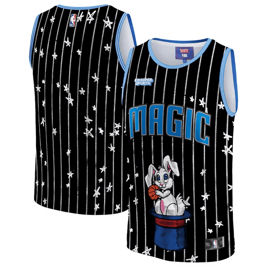 Orlando Magic Nba & Kidsuper Studios Unisex Hometown Jersey - Black