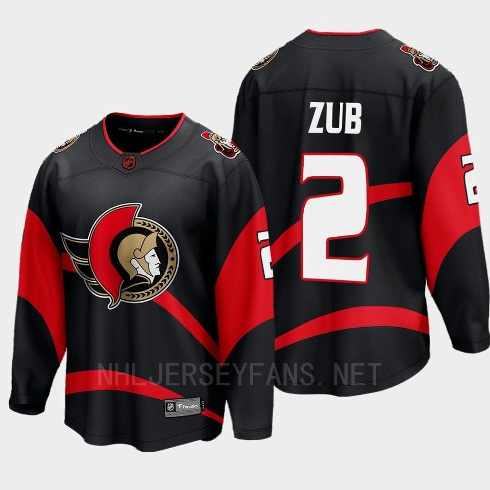 Ottawa Senators Artyom Zub 2 Special Edition 2.0 Black Jersey Breakaway Player