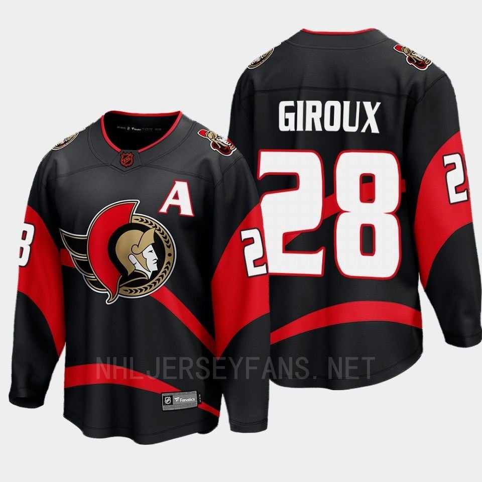 Ottawa Senators Claude Giroux 28 Special Edition 2.0 Black Jersey Breakaway Player