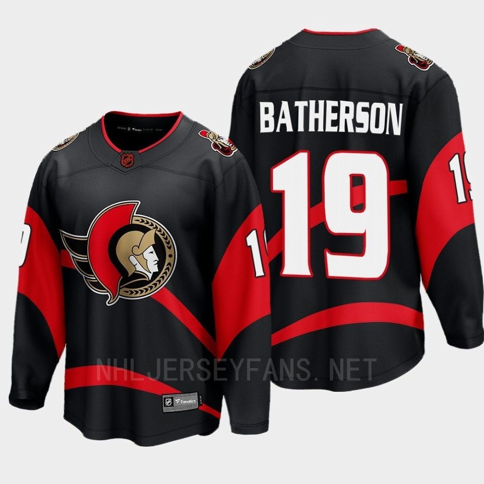 Ottawa Senators Drake Batherson 19 Special Edition 2.0 Black Jersey Breakaway Player