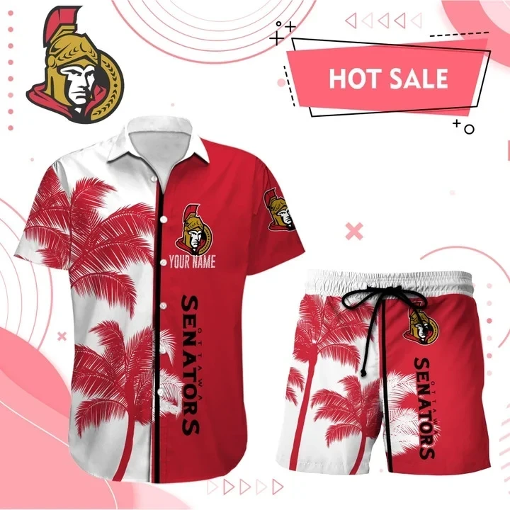 Ottawa Senators Hawaiian Shirt And Set - Customized
