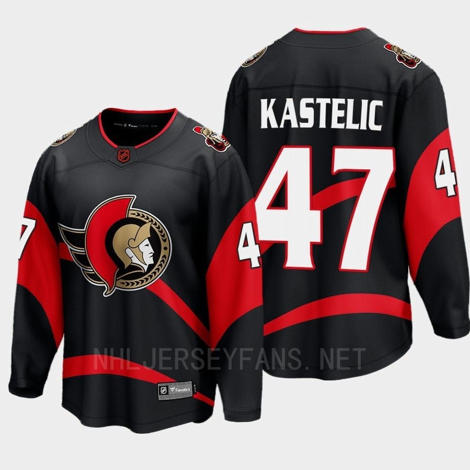Ottawa Senators Mark Kastelic 47 Special Edition 2.0 Breakaway Player Black Jersey