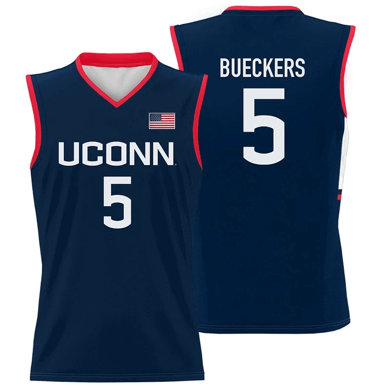 Paige Bueckers #5 Uconn Huskies Basketball Jersey - Men Navy