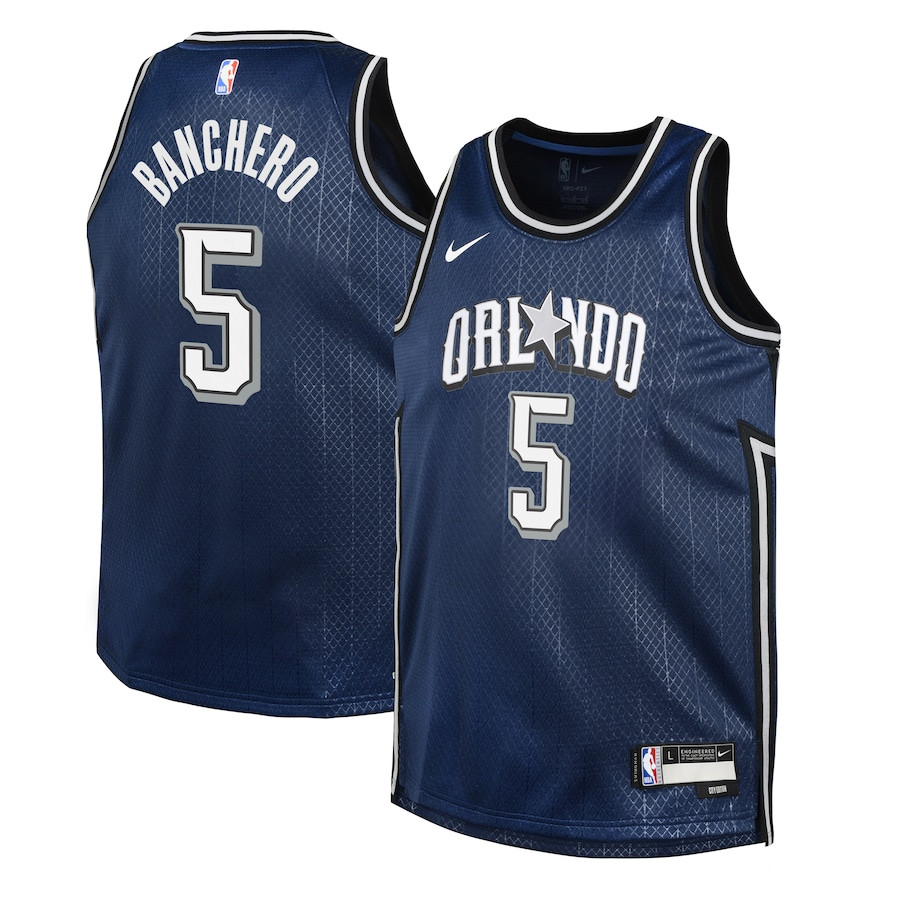 Paolo Banchero 5 Orlando Magic 2023/24 City Edition Swingman Youth Jersey - Navy