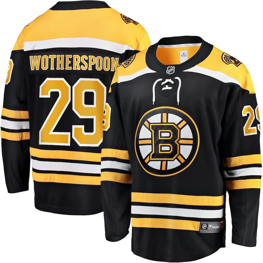Parker Wotherspoon 29 Boston Bruins Breakaway Home Jersey - Men, Black