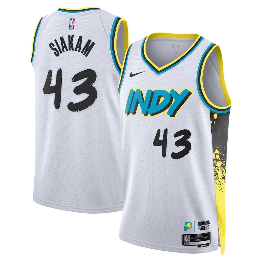 Pascal Siakam 43 Indiana Pacers Unisex 2024/25 Swingman Player Jersey - City Edition - White