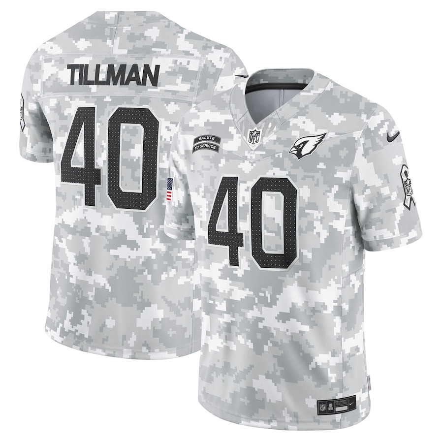 Pat Tillman 40 Arizona Cardinals 2024 Salute To Service Retired Player Limited Men Jersey - Arctic Camo Js1986