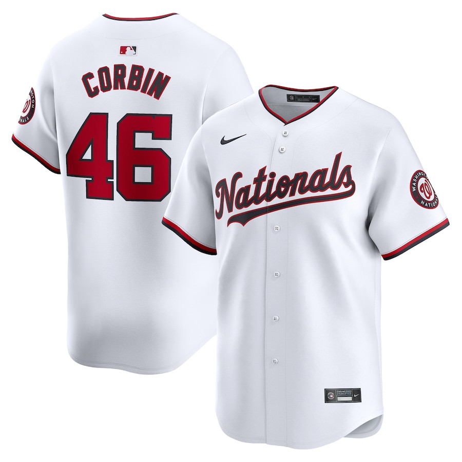 Patrick Corbin 46 Washington Nationals Home Limited Player Men Jersey - White