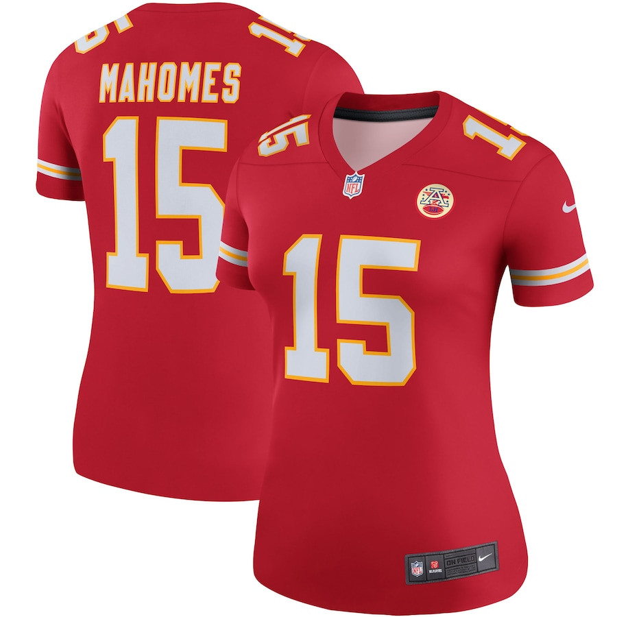 Patrick Mahomes 15 Kansas City Chiefs Women Legend Team Jersey - Red Js8995