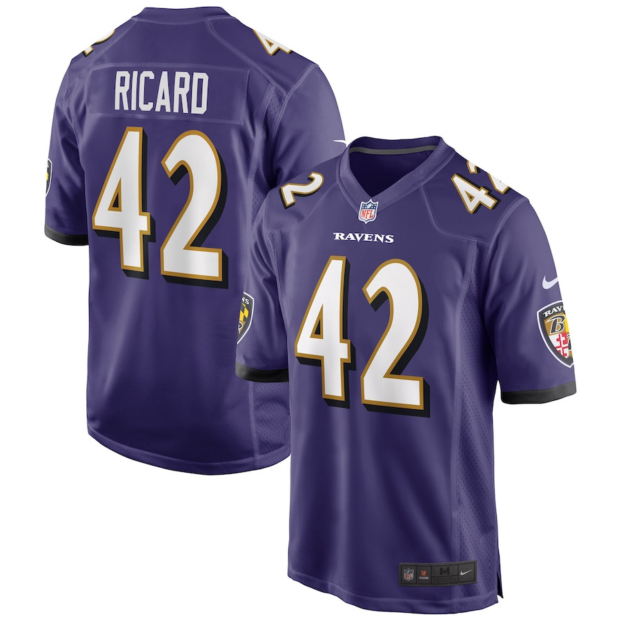 Patrick Ricard 42 Baltimore Ravens Men Game Jersey - Purple Js8510