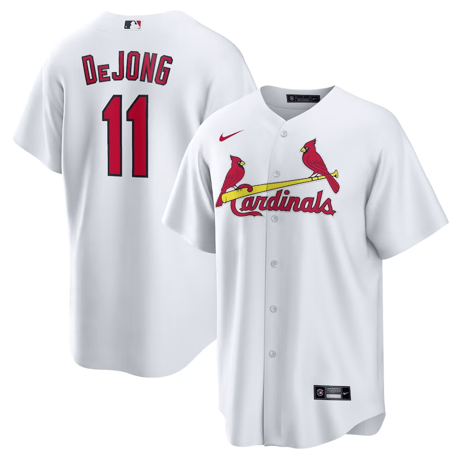 Paul Dejong 11 St. Louis Cardinals Home Men Jersey - White