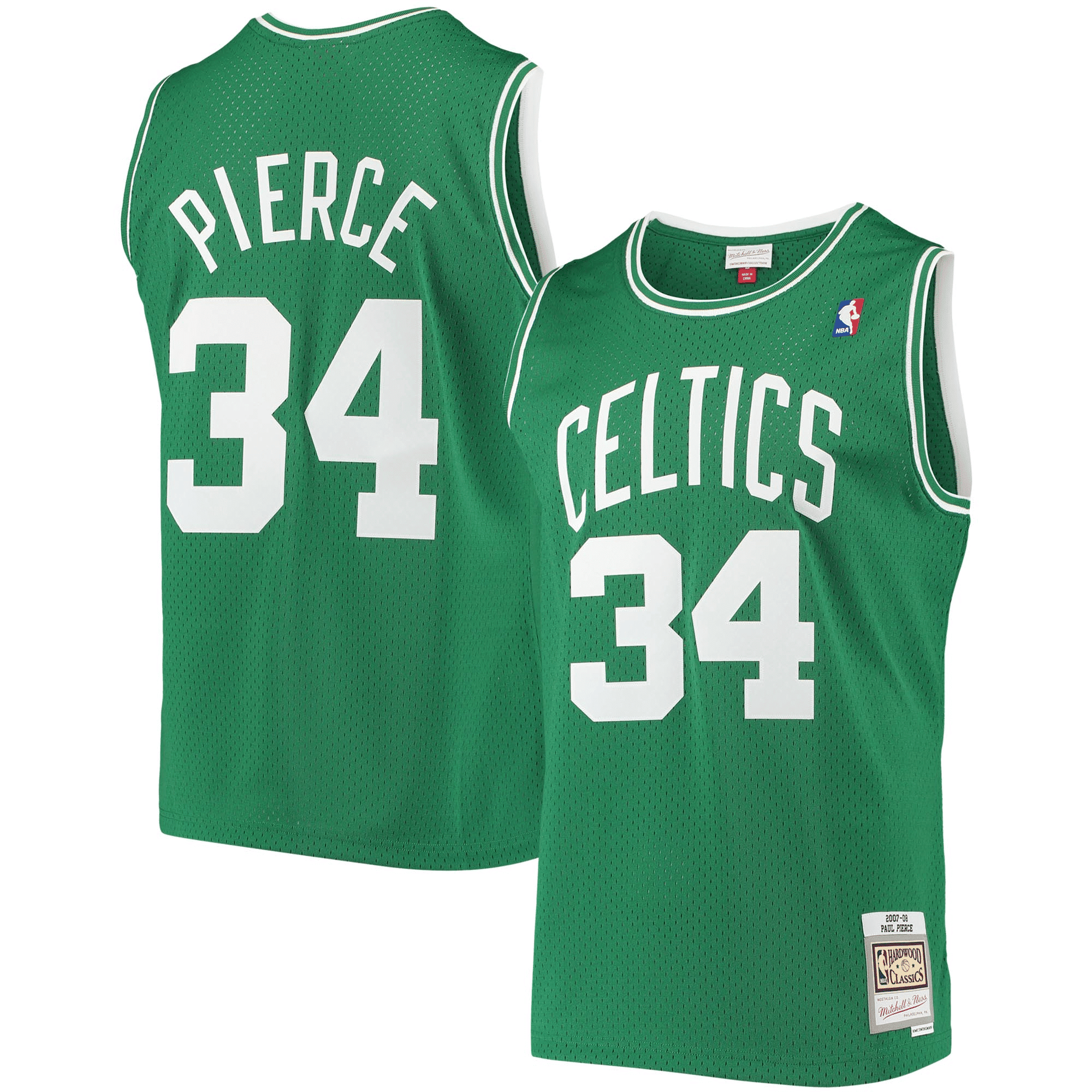 Paul Pierce Boston Celtics Mitchell & Ness 2007-08 Hardwood Classics Swingman Jersey - Kelly Green Jersey