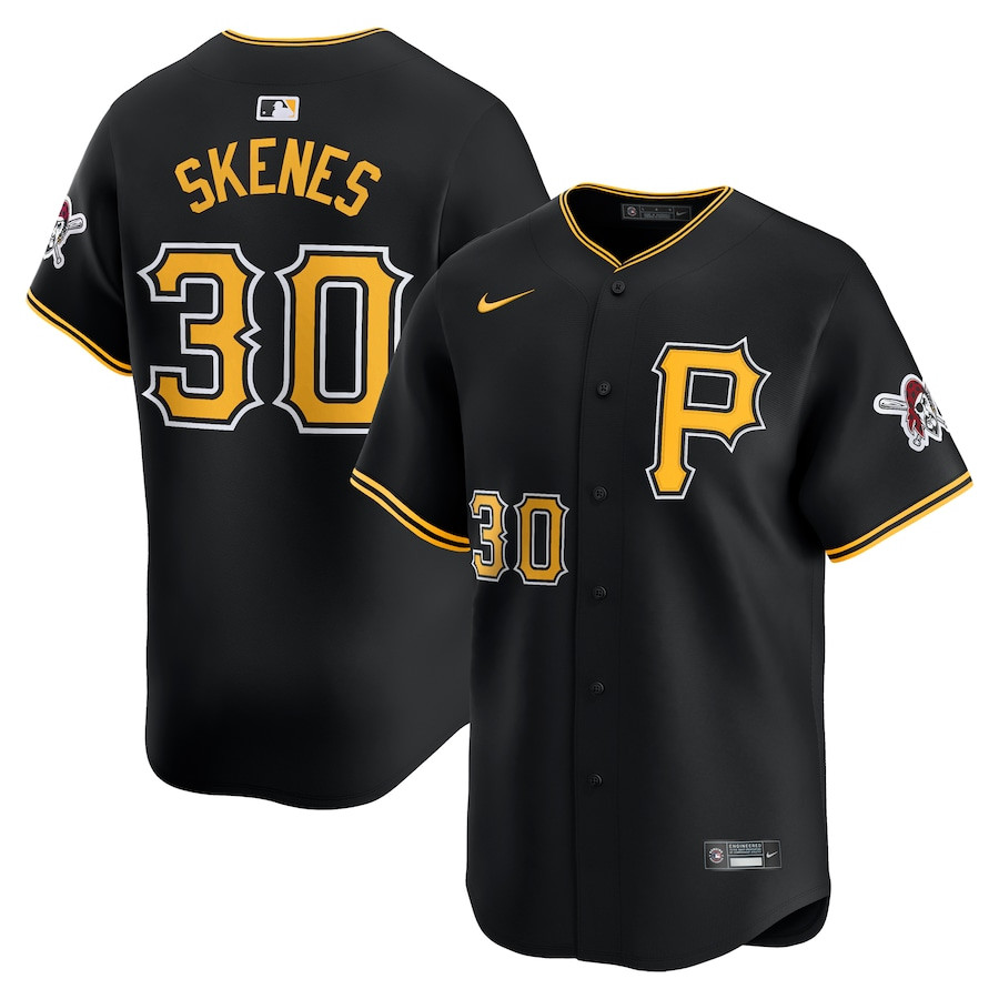 Paul Skenes 30 Pittsburgh Pirates Alternate Limited Men Jersey - Black