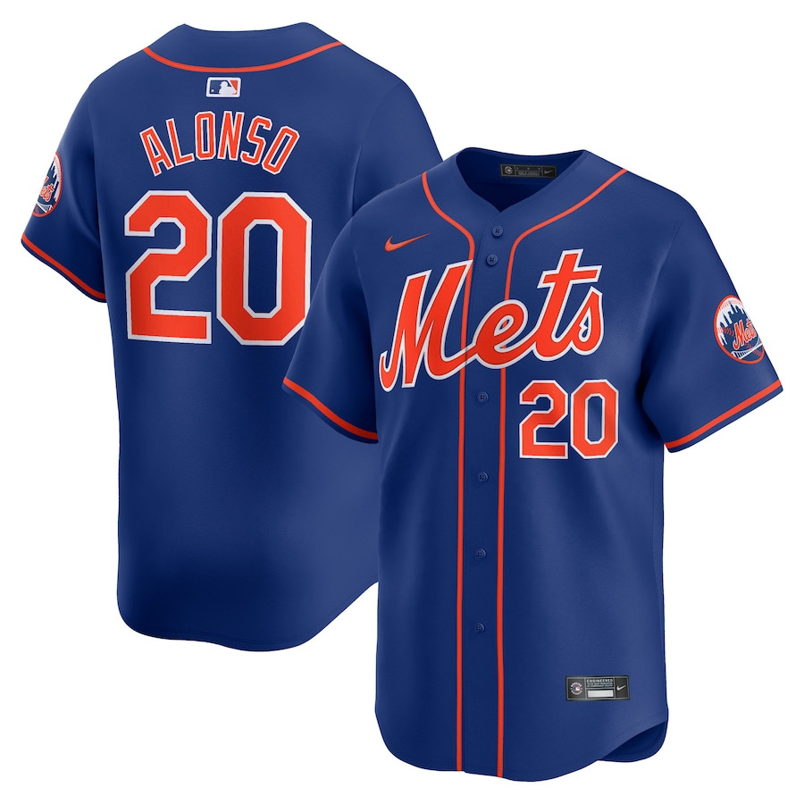Pete Alonso 20 New York Mets Alternate Limited Men Jersey - Royal