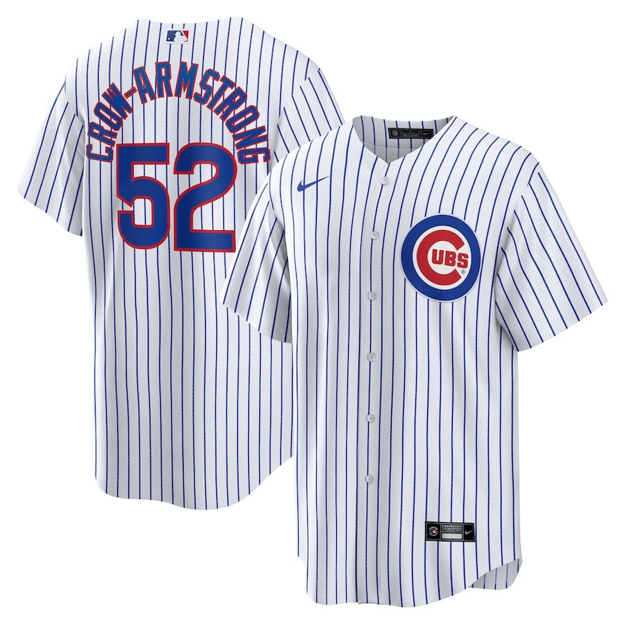 Pete Crow-armstrong 52 Chicago Cubs Home Men Jersey - White
