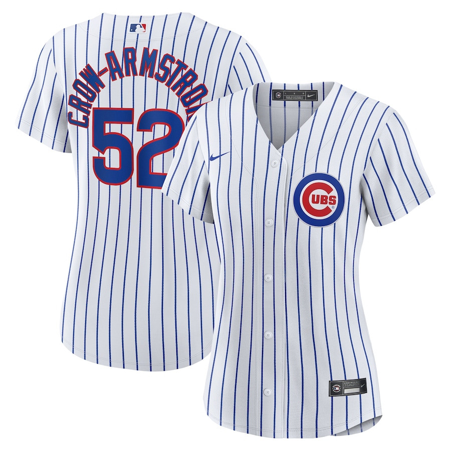 Pete Crow-armstrong 52 Chicago Cubs Home Women Jersey - White