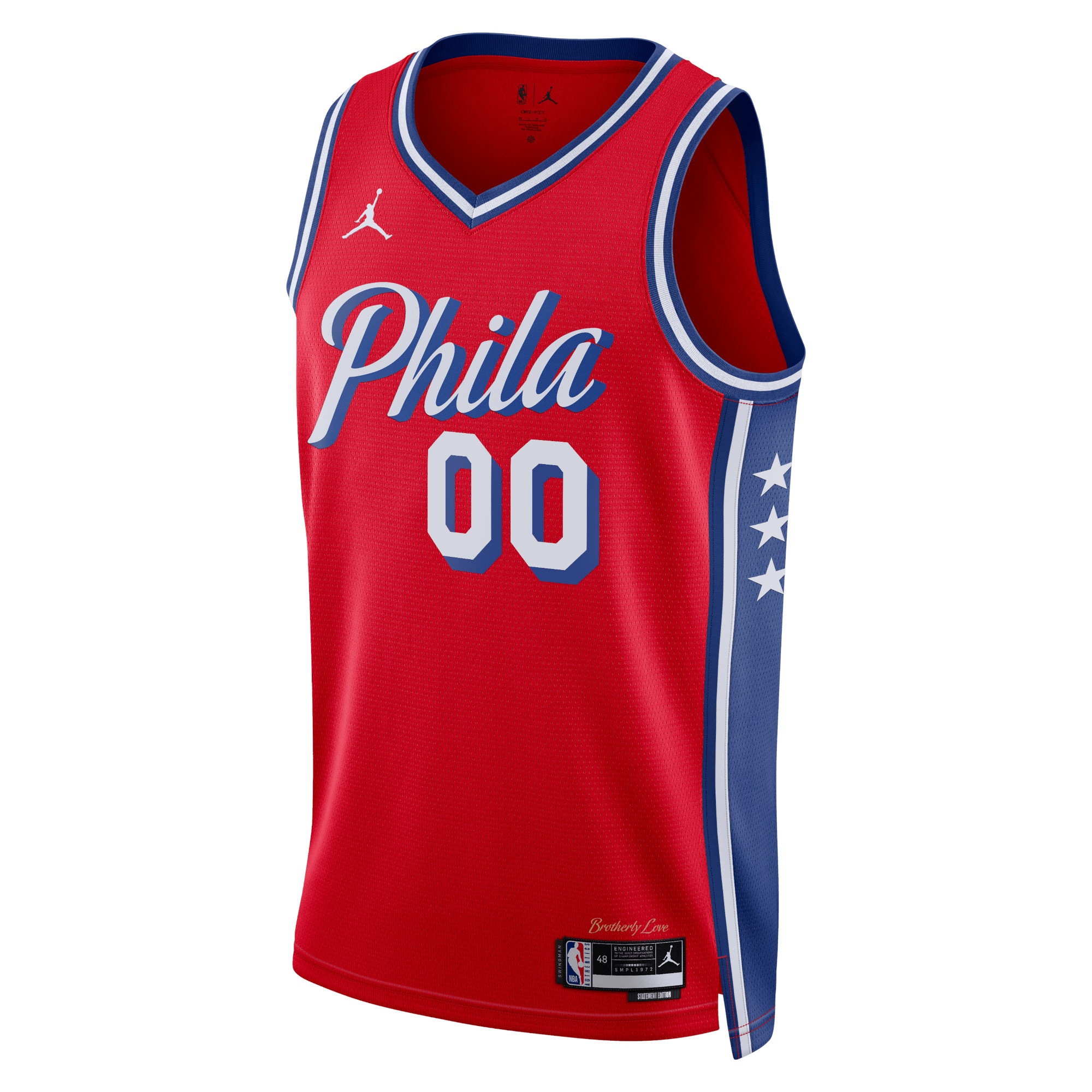Philadelphia 76ers Jordan Statement Swingman Jersey - Custom - Unisex