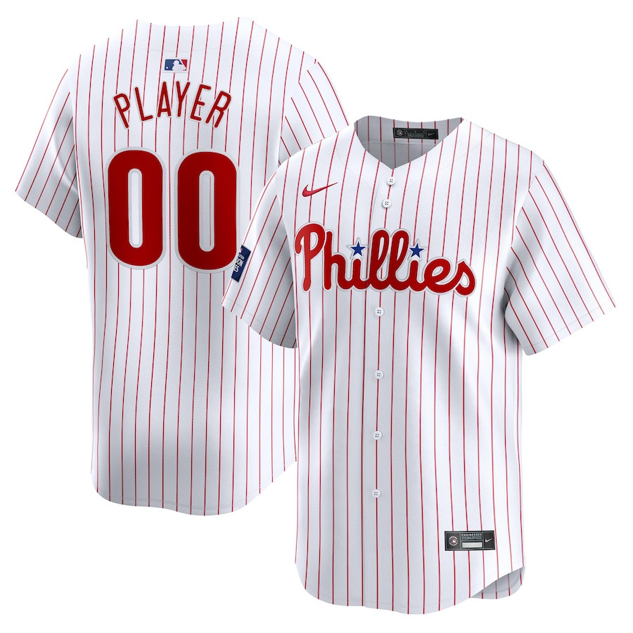 Philadelphia Phillies 2024 Mlb World Tour London Series Home Limited Custom Men Jersey - White
