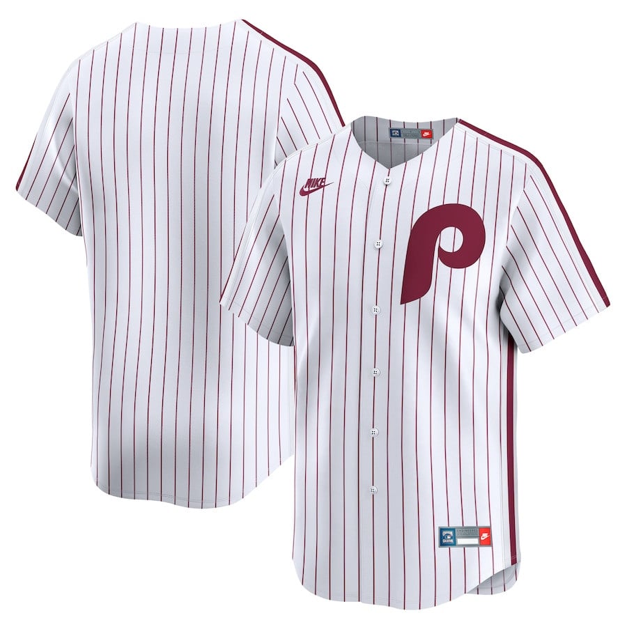 Philadelphia Phillies Throwback Cooperstown Collection Limited Men Jersey - White