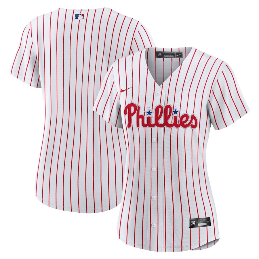 Philadelphia Phillies Women Home Jersey - White