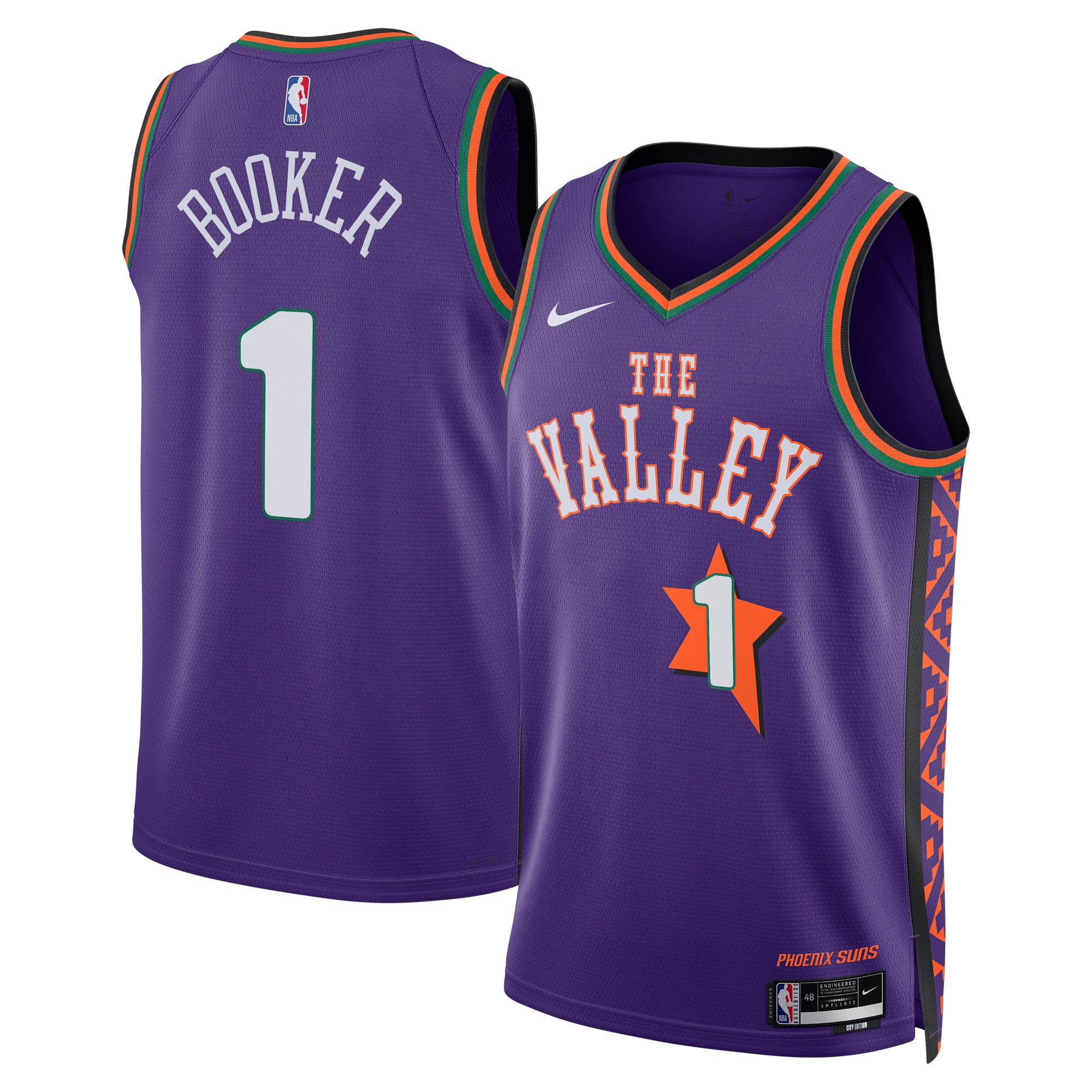 Phoenix Suns City Edition Swingman Jersey 2024 - Purple - Devin Booker - Unisex